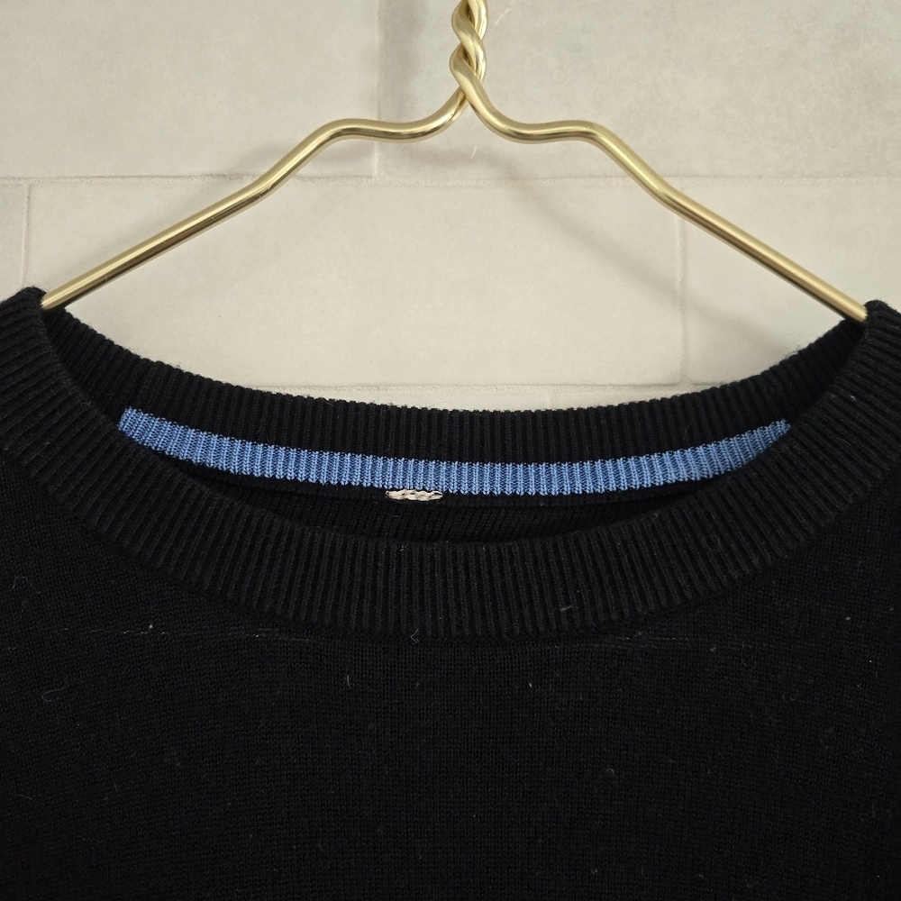 Lululemon Bring It Backbend Sweater Black Open Back Draped Cashmere Blend Tencel - Picture 8 of 12